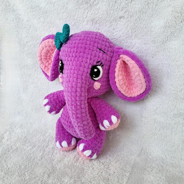 Crochet amigurumi elephant plushie