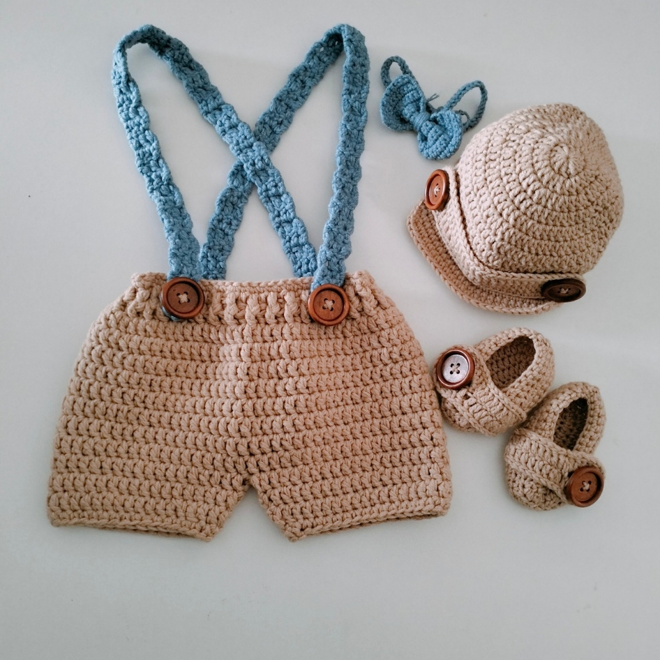 Handmade Crochet Baby Suspender Set The Starlings Co