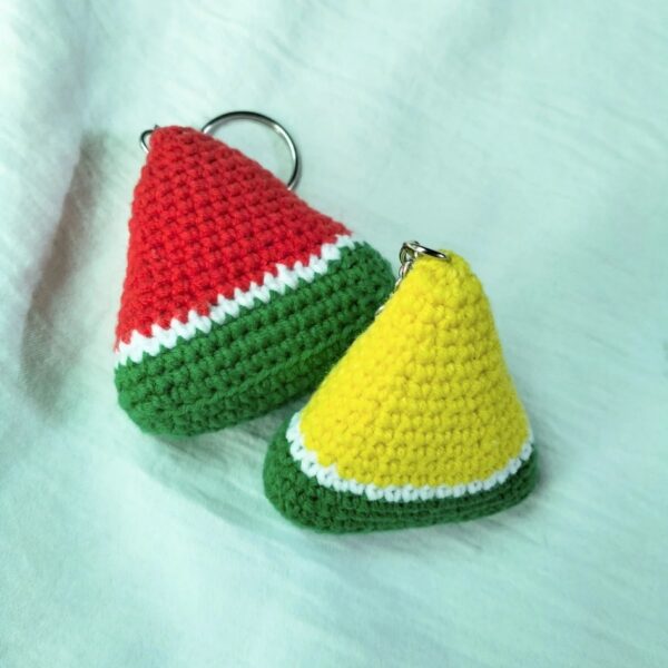 YELLOW WATERMELON KEYCHAIN