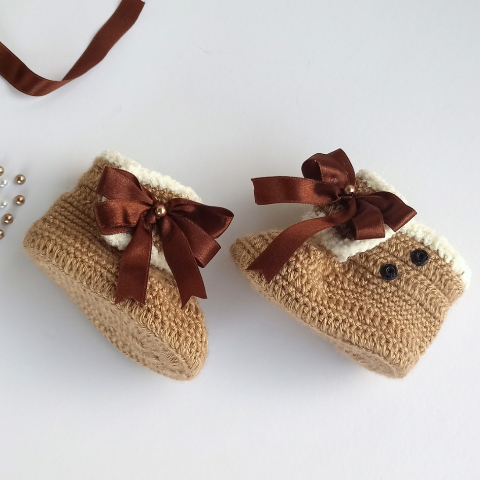 chocolate color booties