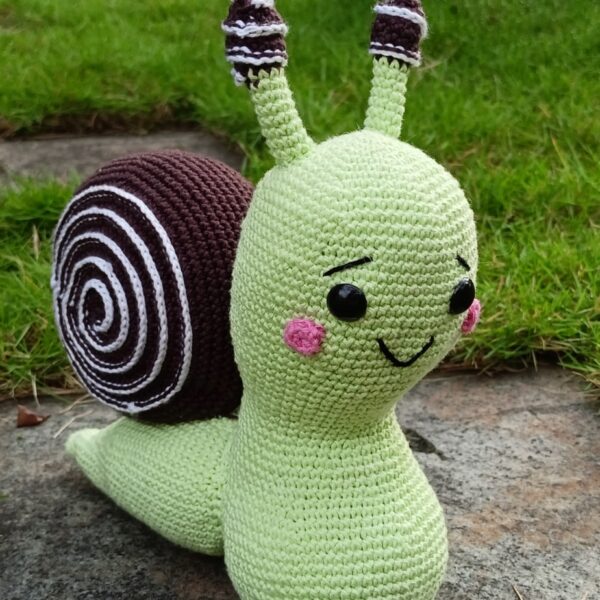 cute amigurumi snail