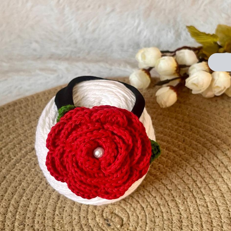 rose flower headband